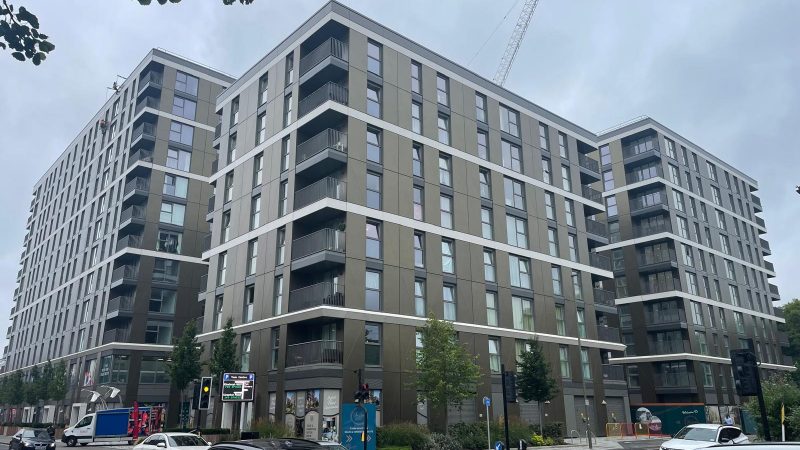 The Eden Grove multi-block residential scheme in Staines-upon-Thames by Berkeley St Edward.